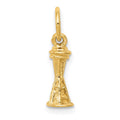 14k Solid Polished Space Needle Charm