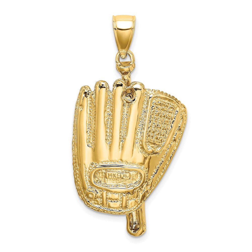 14K 3-D Baseball Glove, Bat and Ball Charm