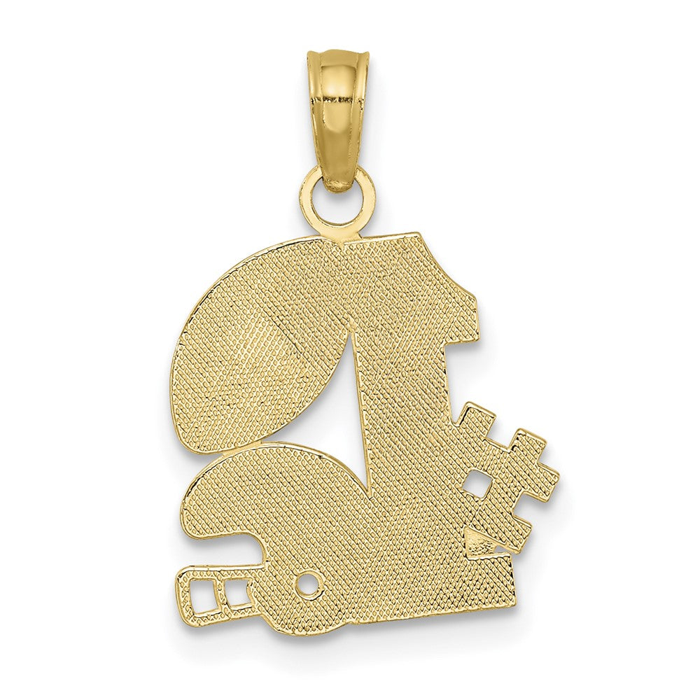 14K #1 Football w/ Helmet Charm