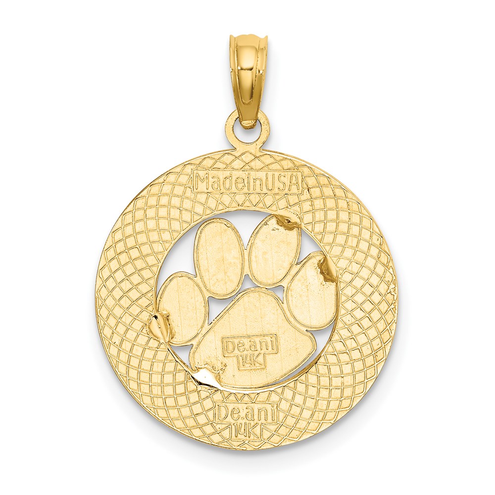 14K ALASKA w/ Bear Paw Charm