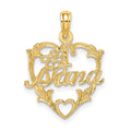 14K #1 NANA in Heart Charm