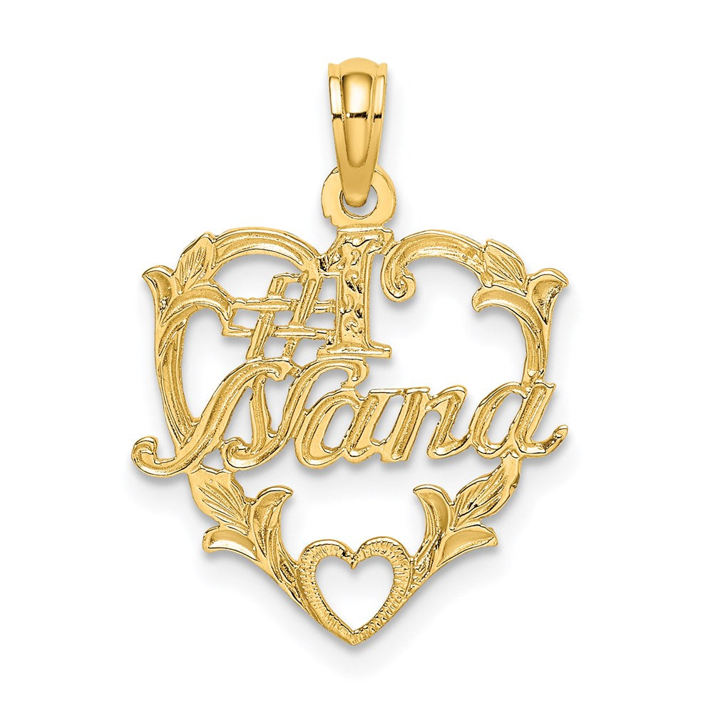 14K #1 NANA in Heart Charm