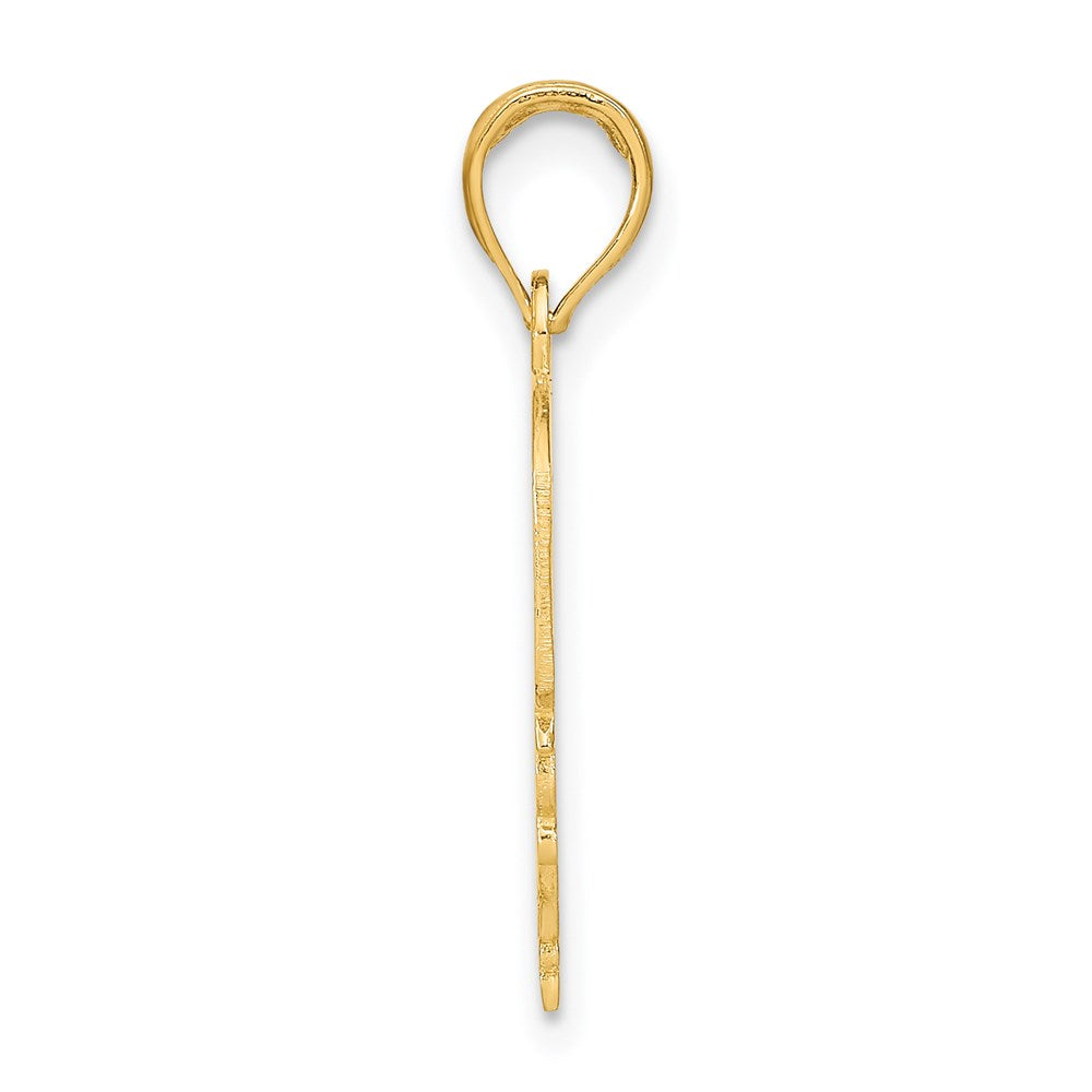 14K MOMMY'S GIRL In Heart w/Banner Charm