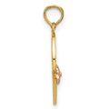 14k Two-Tone BIG SIS-LIL SIS Break-apart Heart Charm