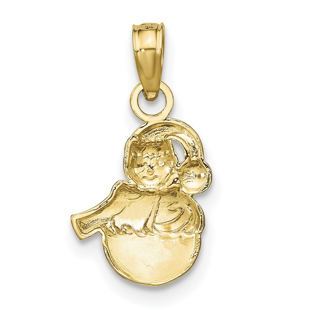 14K Snowman Pendant