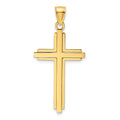 14K Polished Cross Pendant