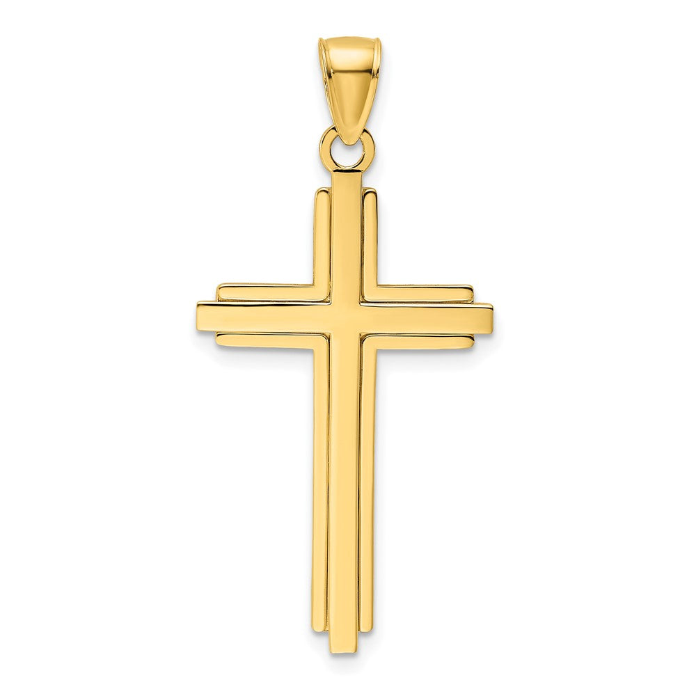 14K Polished Cross Pendant