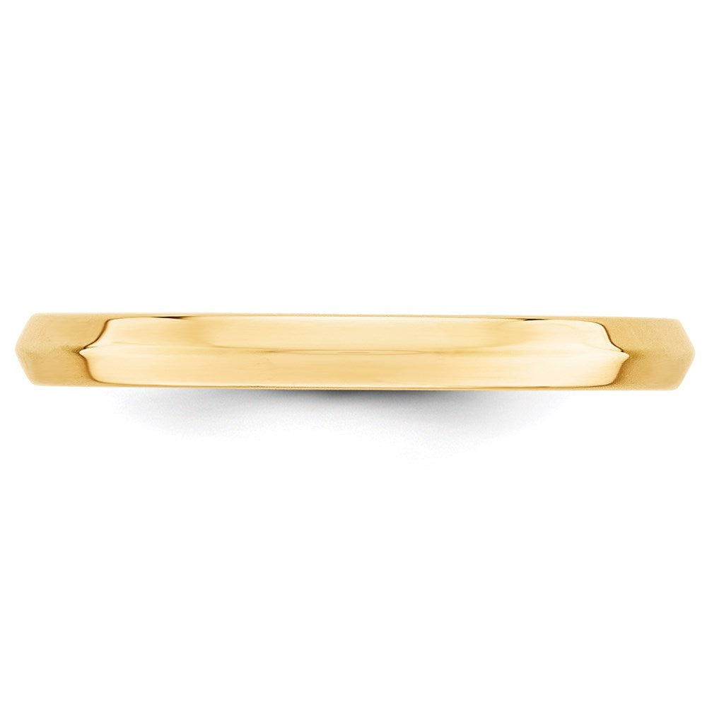 14KY 2.5mm Knife Edge Comfort Fit Band