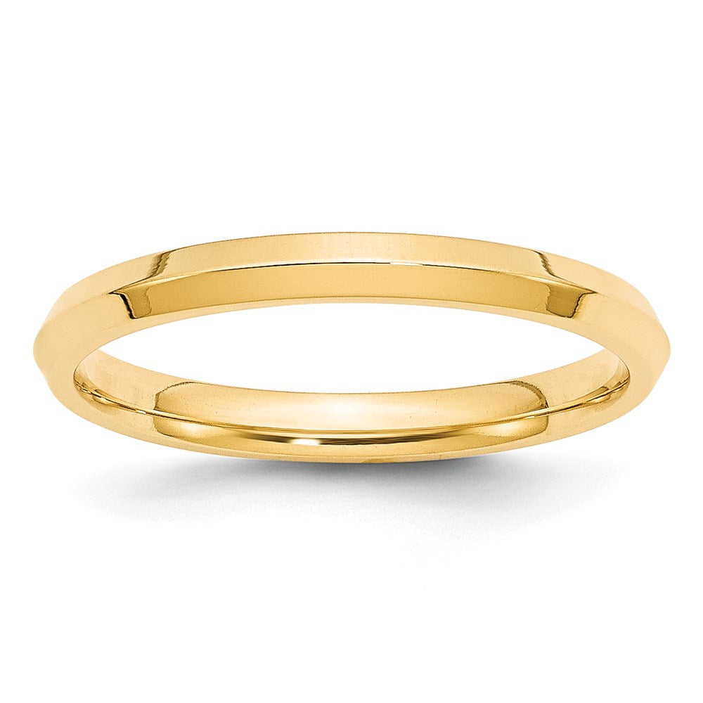 14KY 2.5mm Knife Edge Comfort Fit Band