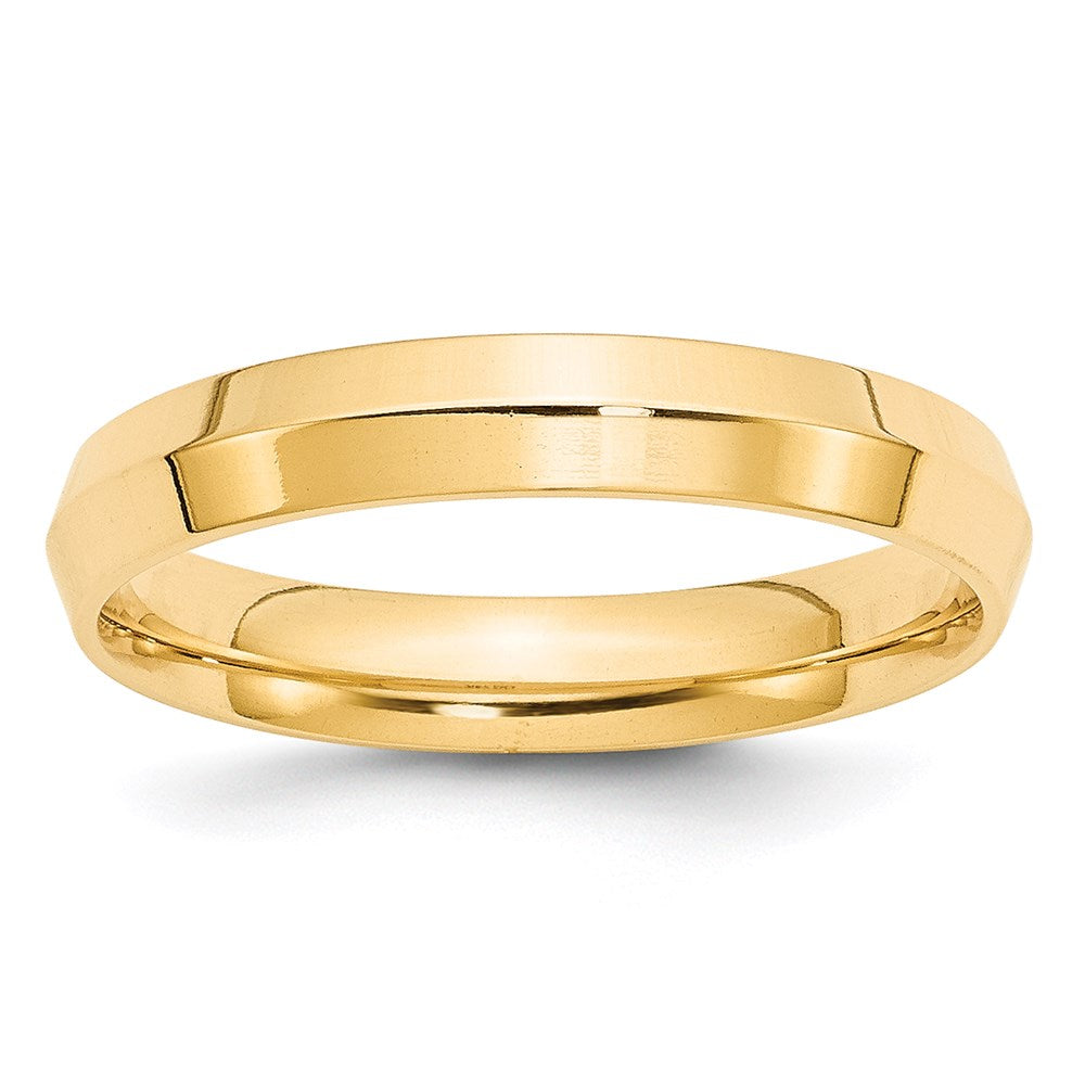 14KY 4mm Knife Edge Comfort Fit Band