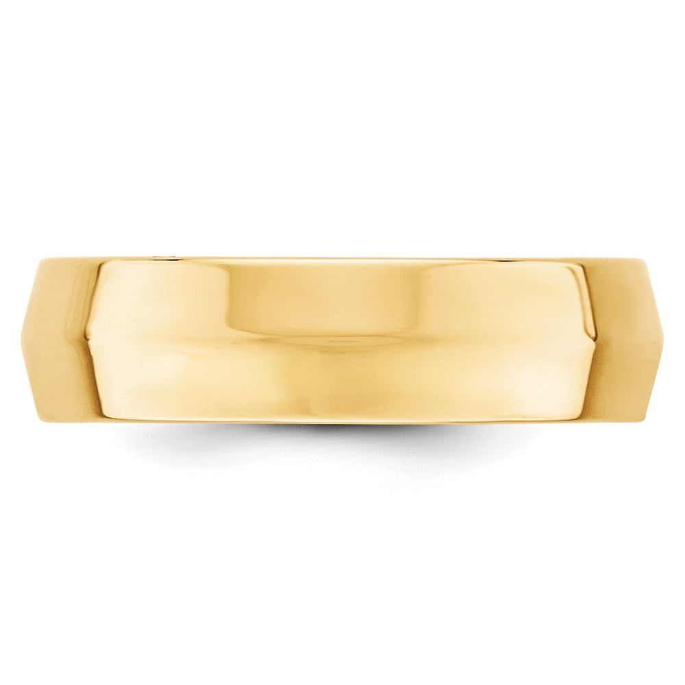 14KY 6mm Knife Edge Comfort Fit Band