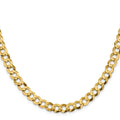 14k 8.3mm Lightweight Flat Cuban Chain
