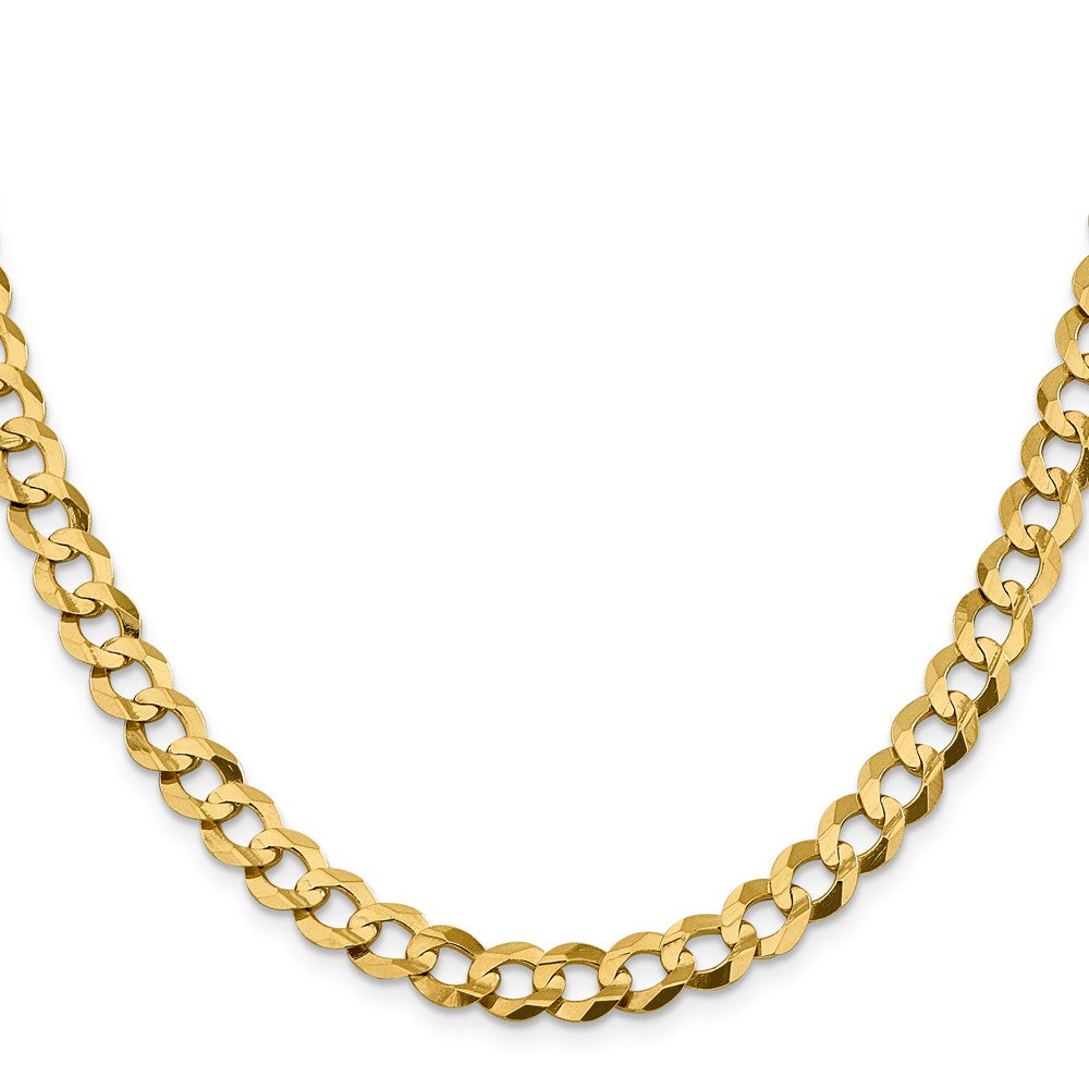 14k 8.3mm Lightweight Flat Cuban Chain