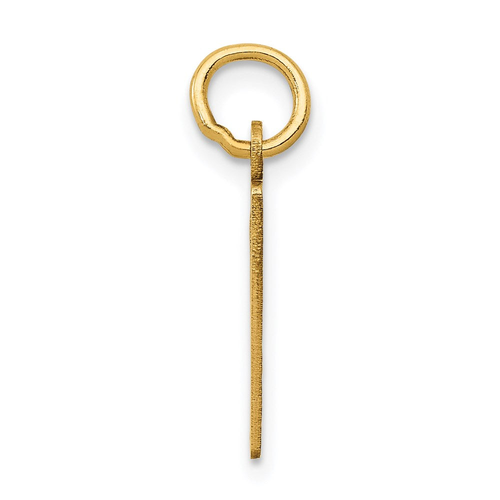 14k Small Elongated Number 9 Charm