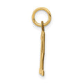 14k Small Elongated Number 12 Charm