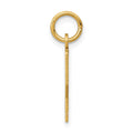 14k Small Elongated Number 22 Charm