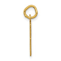 14k Small Elongated Number 35 Charm