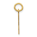 14k Small Elongated Number 64 Charm