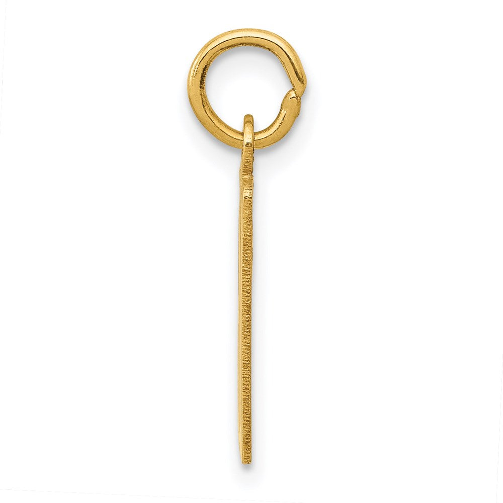 14k Small Elongated Number 80 Charm