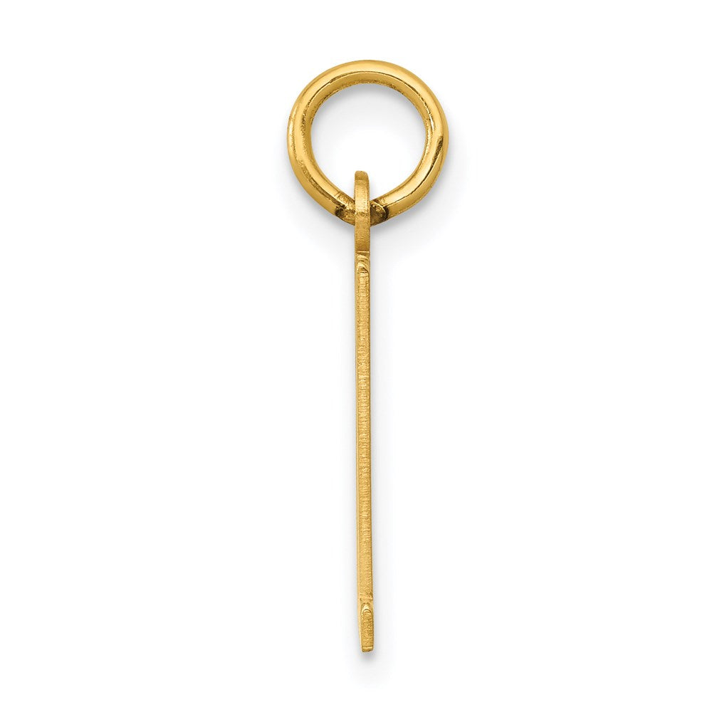 14k Small Elongated Number 81 Charm