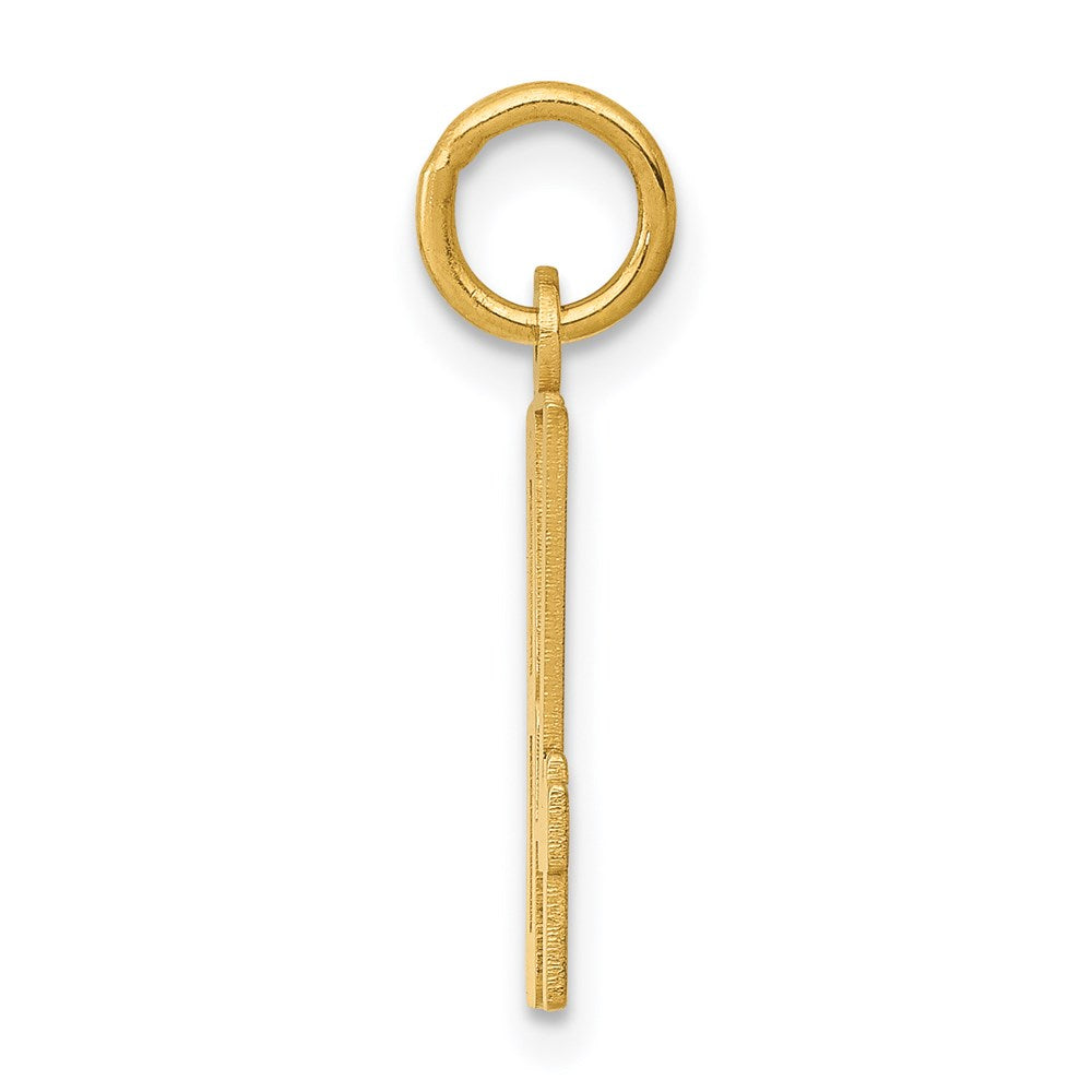 14k Small Elongated Number 84 Charm