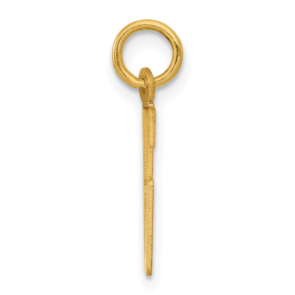 14k Small Elongated Number 86 Charm