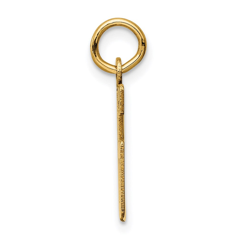 14k Small Elongated Number 96 Charm