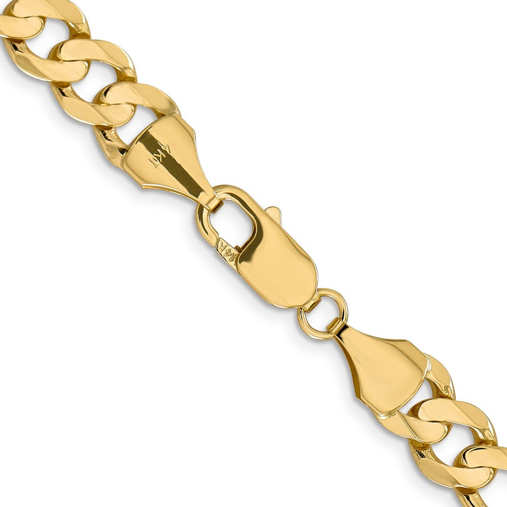 14k 8.75mm Concave Open Figaro Chain