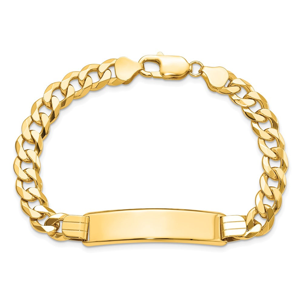 14k Flat Curb Link ID Bracelet