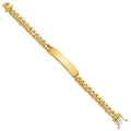 14k Hand-polished Curb Link ID Bracelet