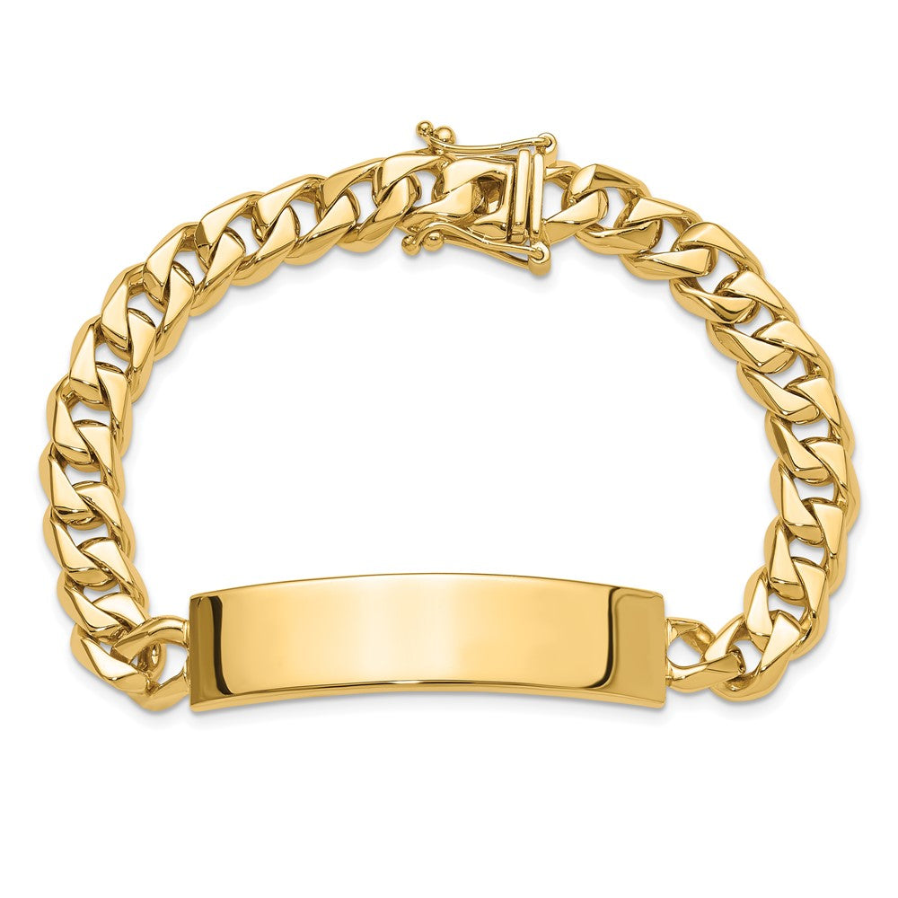 14k Hand-polished Curb Link ID Bracelet