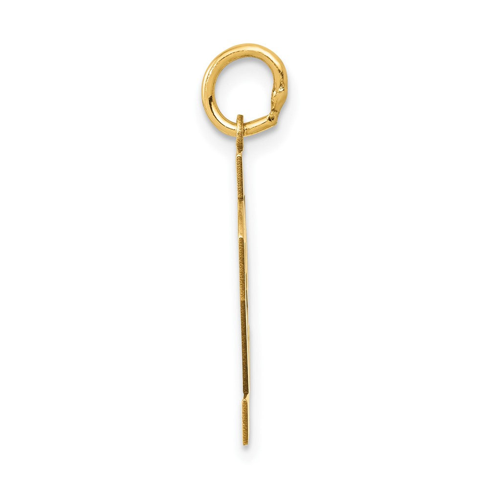 14k Medium Polished Number 82 Charm