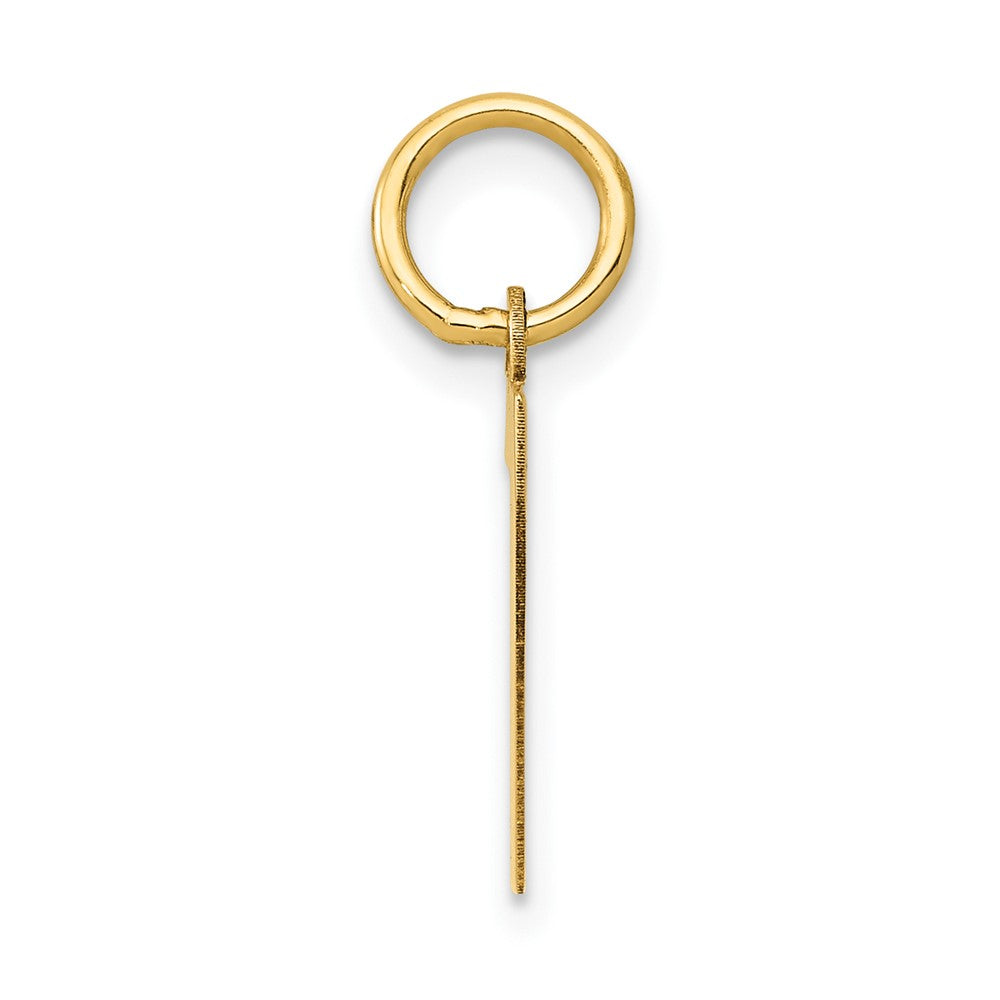 14k Small Polished Number 7 Charm