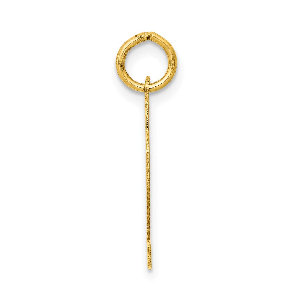 10k Small Polished Number 22 Charm