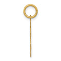 14k Small Polished Number 96 Charm