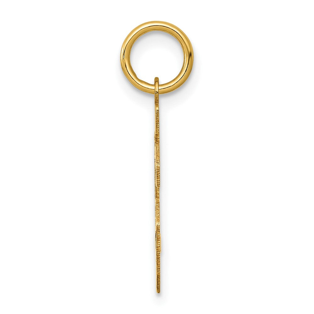 14k Small Polished Number 96 Charm