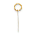 14k Medium Satin Number 4 Charm