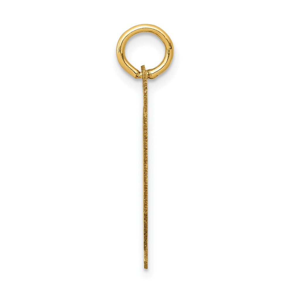 14k Medium Satin Number 40 Charm