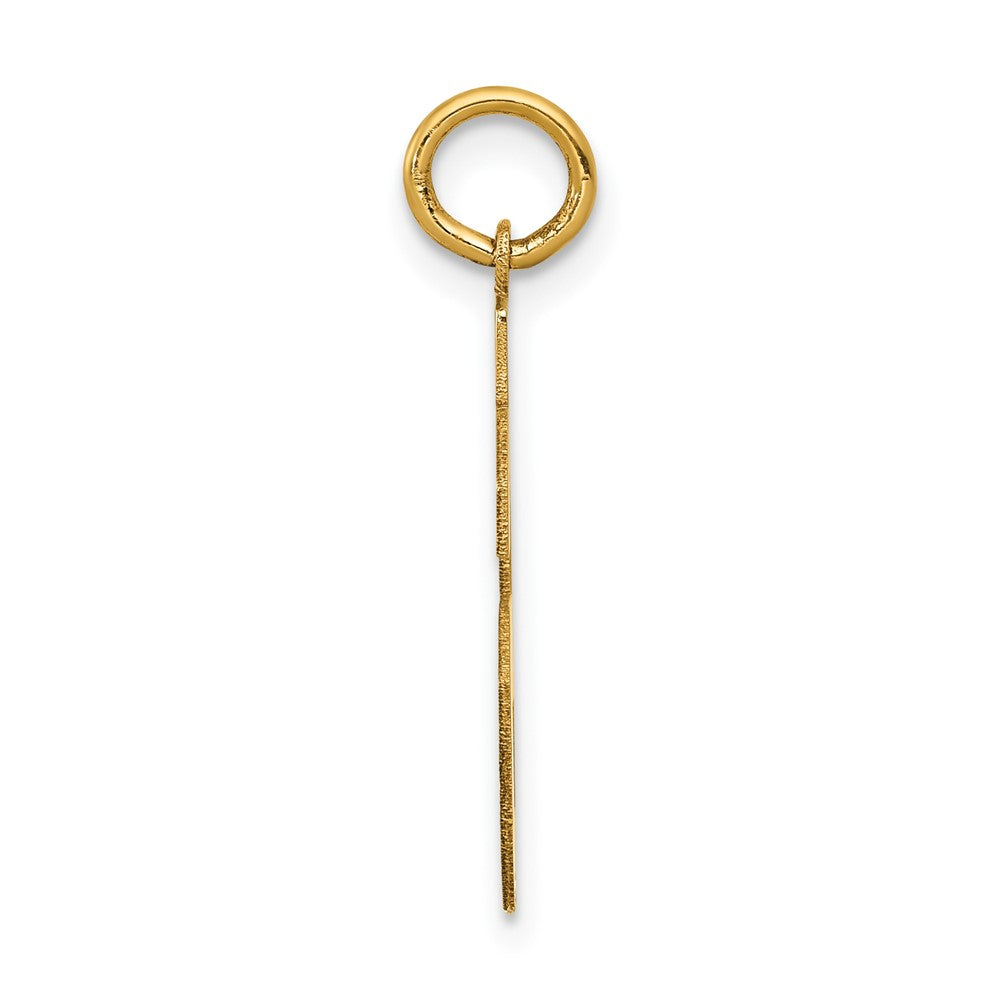 14k Medium Satin Number 56 Charm