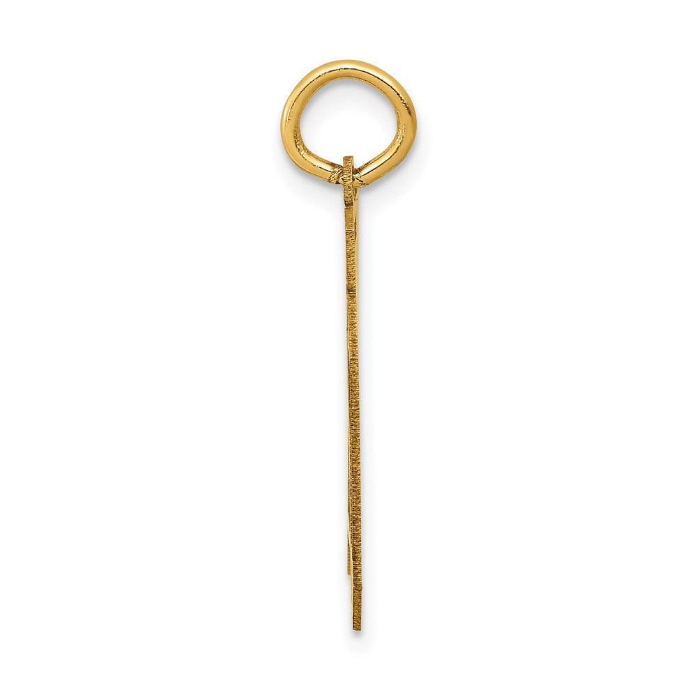 14k Medium Satin Number 70 Charm