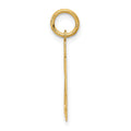 14k Small Satin Number 24 Charm