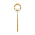 14k Small Satin Number 30 Charm