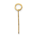 14k Small Satin Number 63 Charm