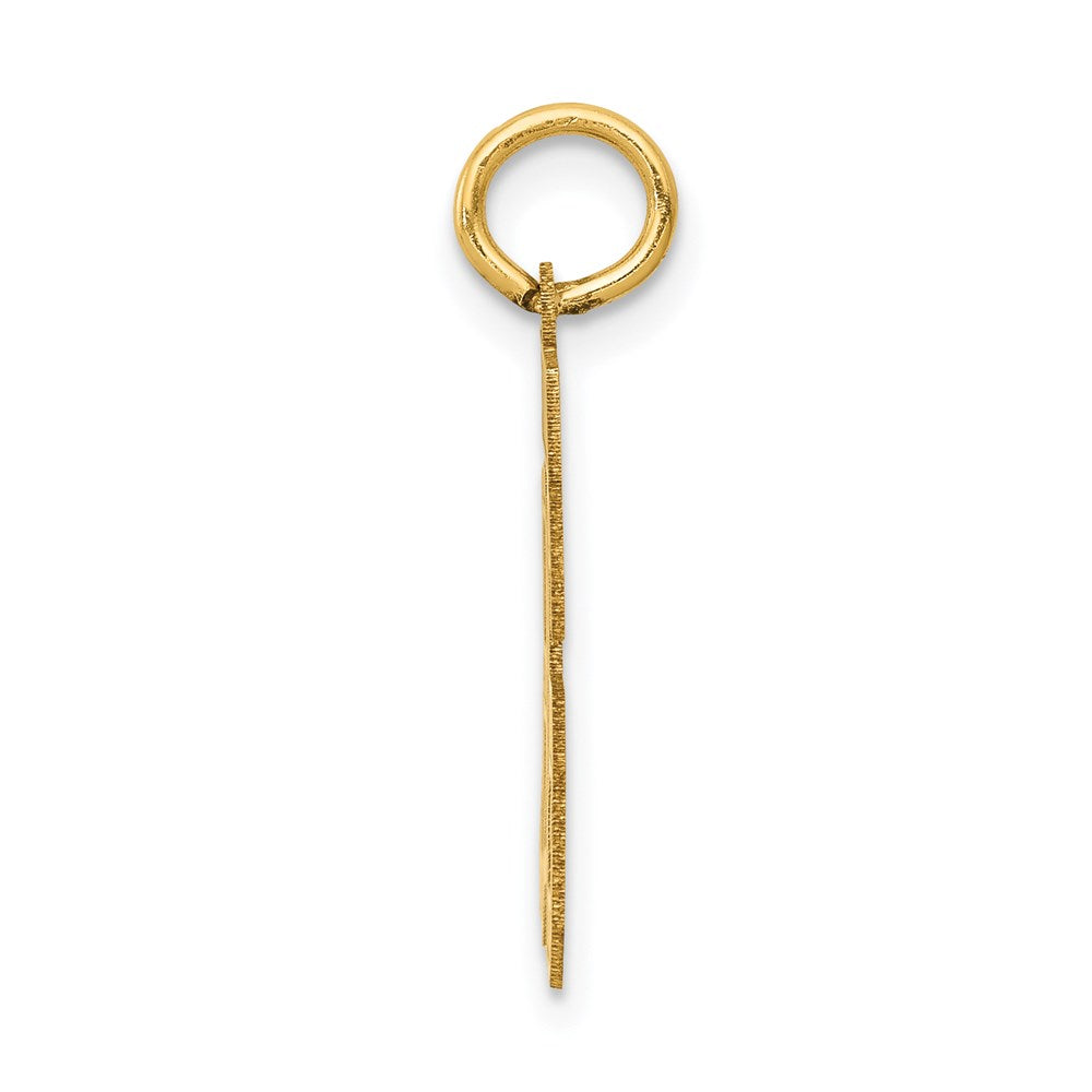 14k Small Satin Number 86 Charm