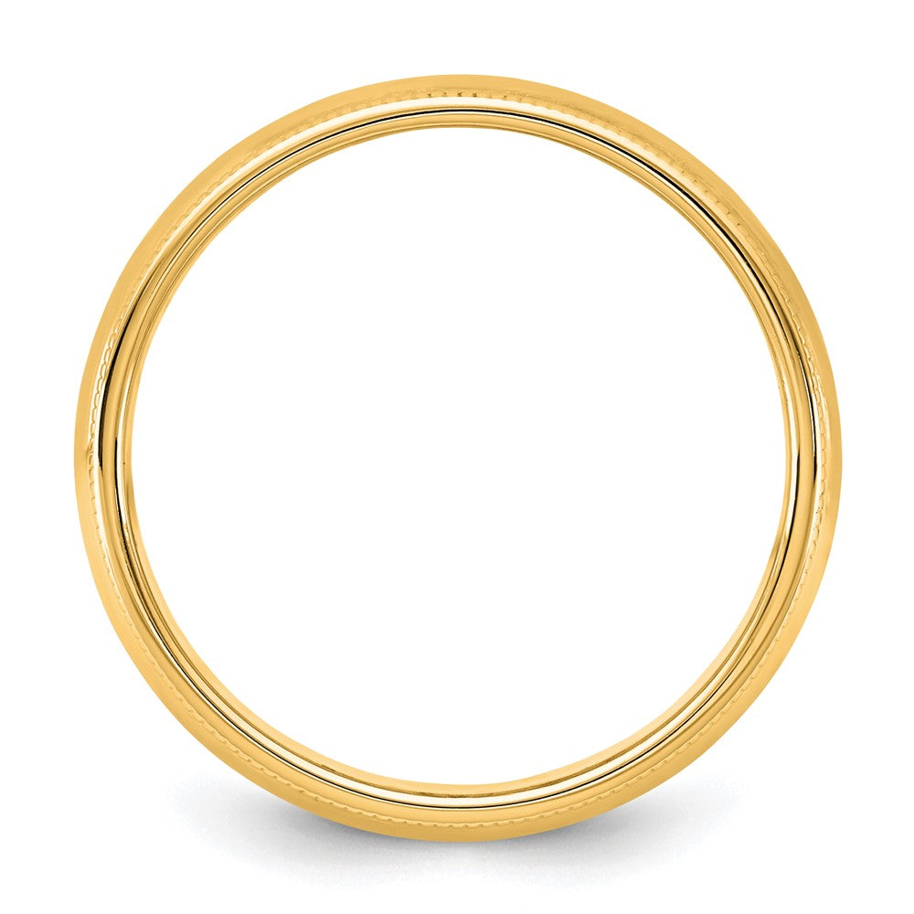 10KY 5.5mm Milgrain Half Round Band