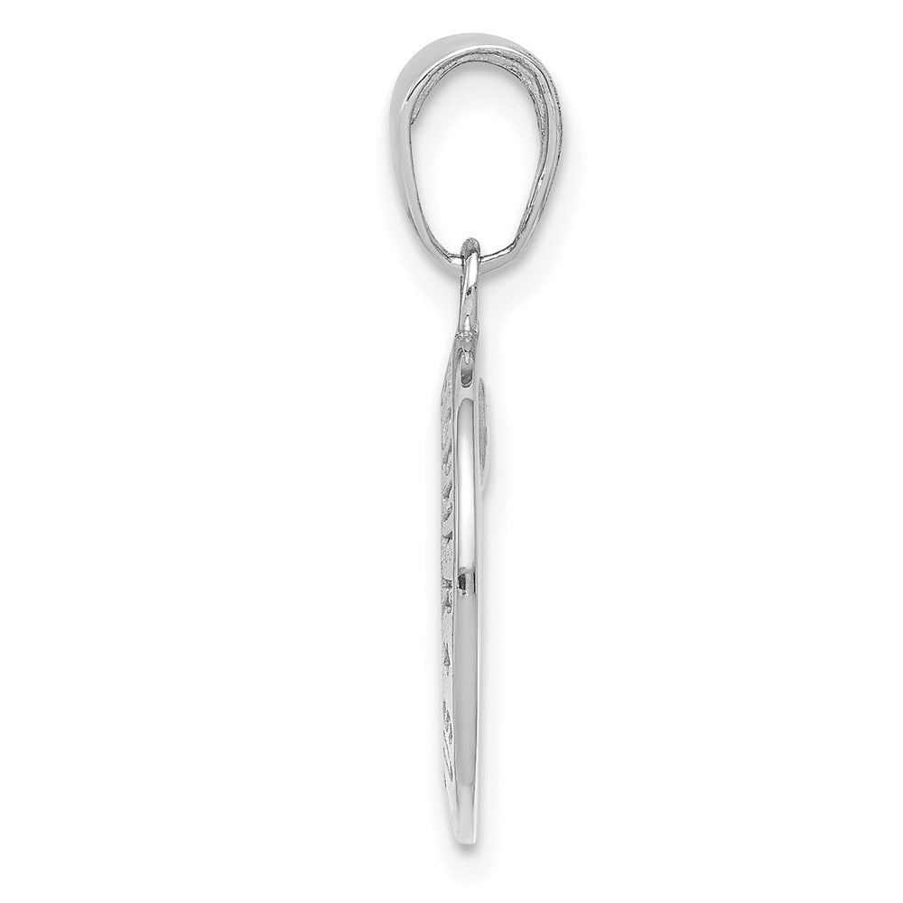 14k White Gold Saint Christopher Medal Charm