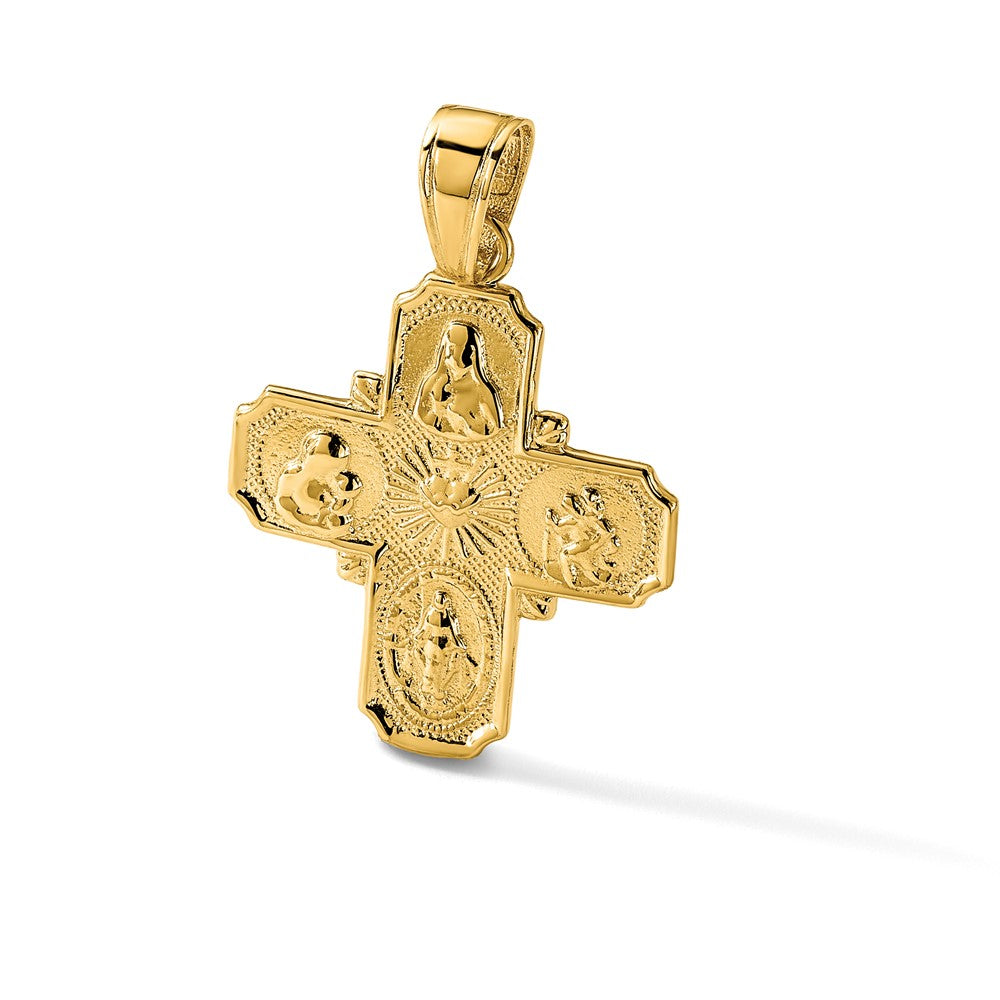 14k 4-Way Medal Pendant
