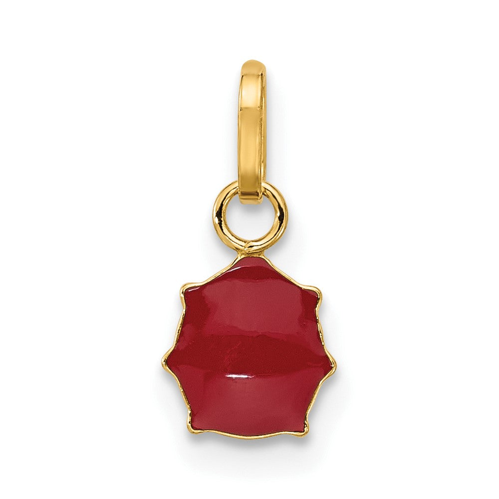 14k Enameled Ladybug Charm