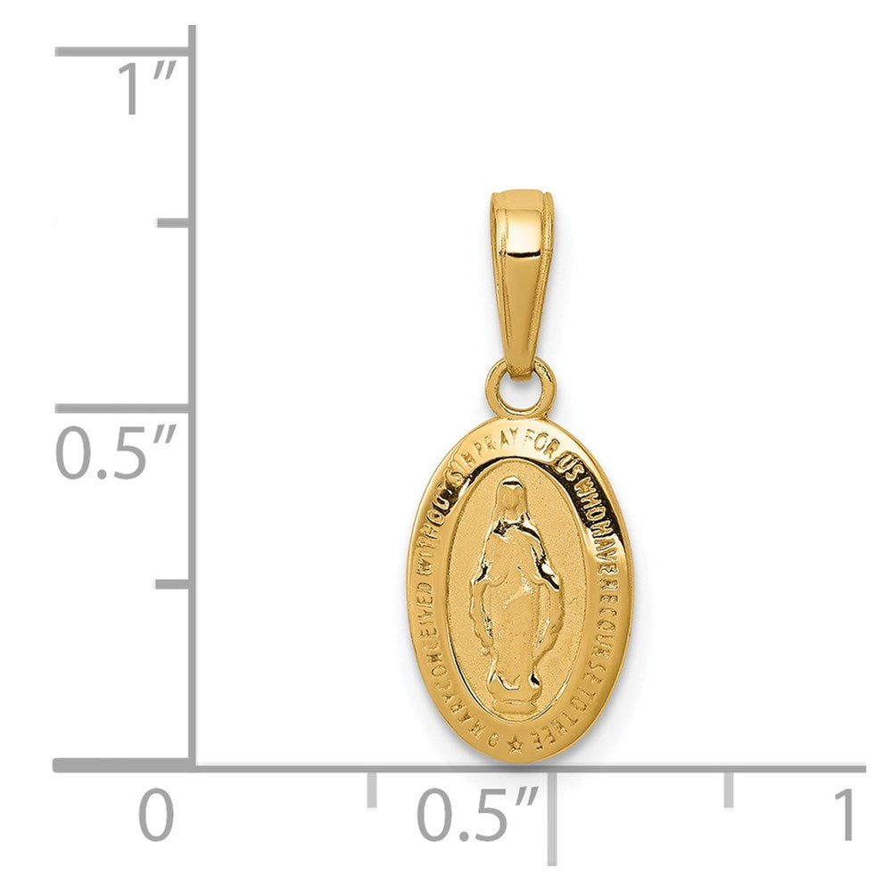 14k Miraculous Medal Charm