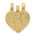 14k Break-apart BIG SIS-MOM-LIL SIS Charm